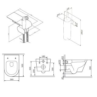 Унитаз подвесной  AM.PM CK74H0403W белый